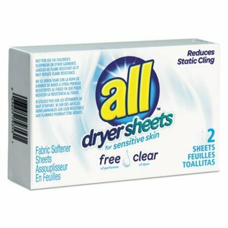 VEND-RITE MFG CO All, Free Clear Vend Pack Dryer Sheets, Fragrance Free, 100PK 2979353